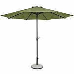 Пляжный зонт Салерно высота 242 см оливковый (диаметр купола 3 м)